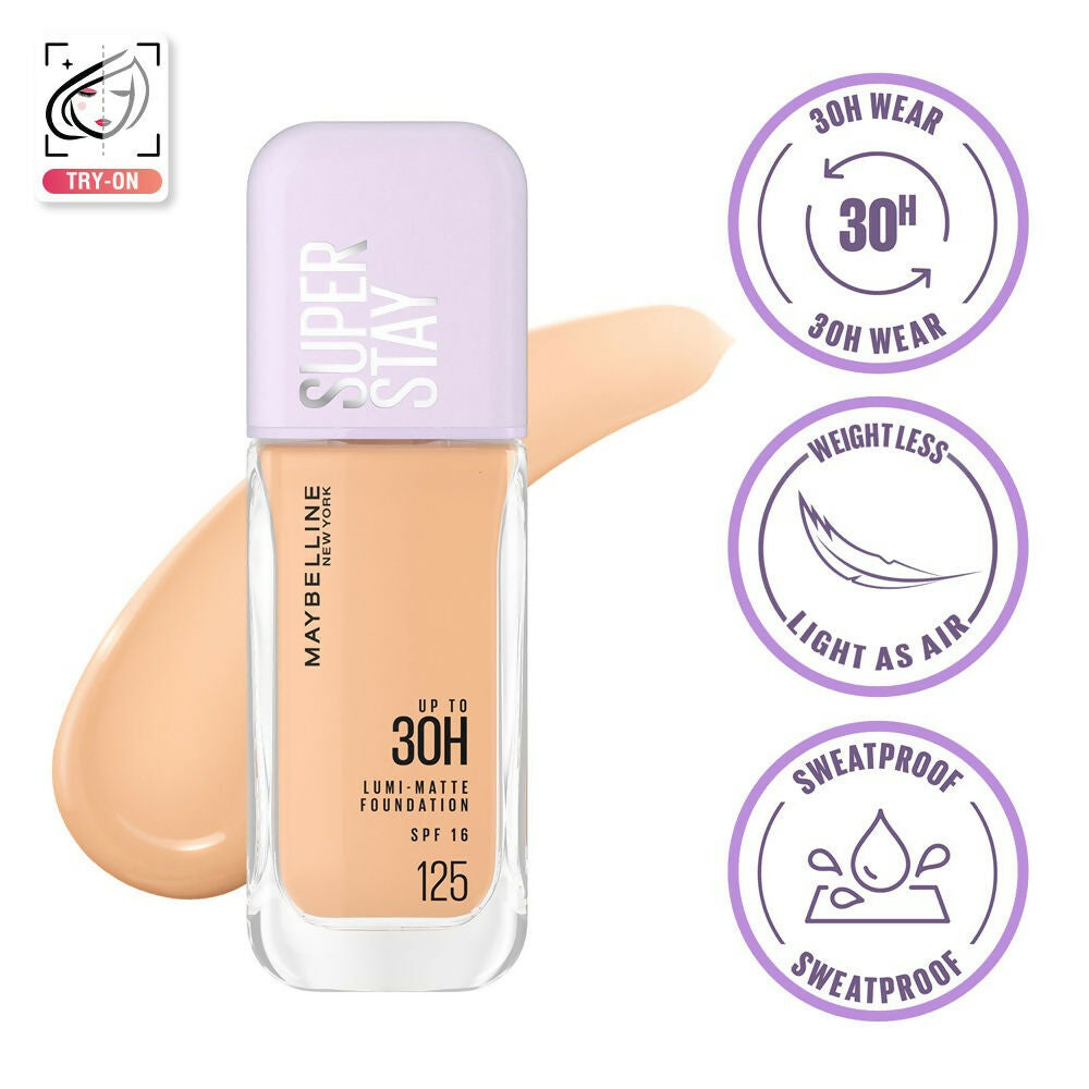 Maybelline New York Super Stay Lumi-Matte Liquid Foundation - 125 - Distacart