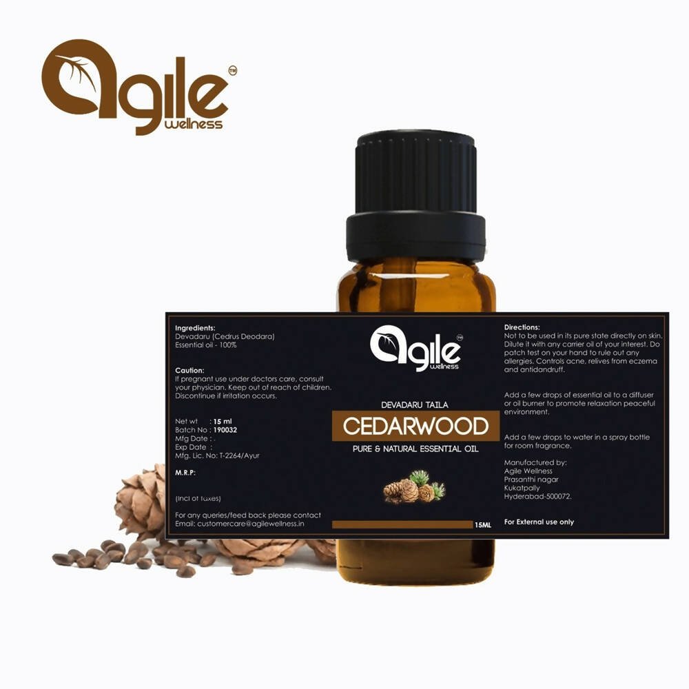 Agile Wellness Cedarwood Essential Oil - Distacart