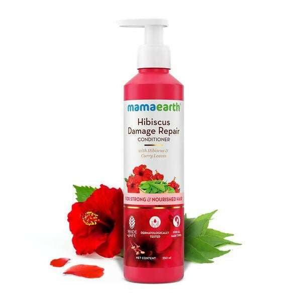 Mamaearth Hibiscus Damage Repair Conditioner With Hibiscus & Curry Leaves - Distacart