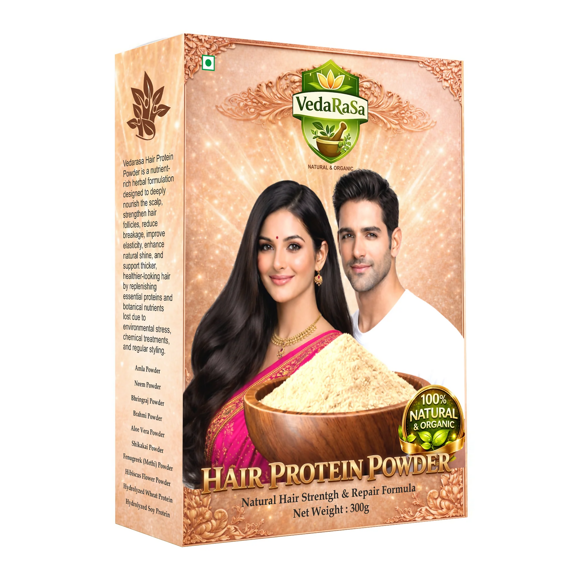 VedaRasa Natural and Organic Hair Protein Powder - Distacart