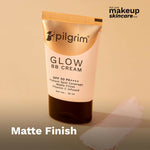 Thumbnail for Pilgrim Glow BB Cream SPF 50 PA++++ Instant Spot Coverage Matte Finish Vitamin C Infused - Almond Glow - Limited Time Offer