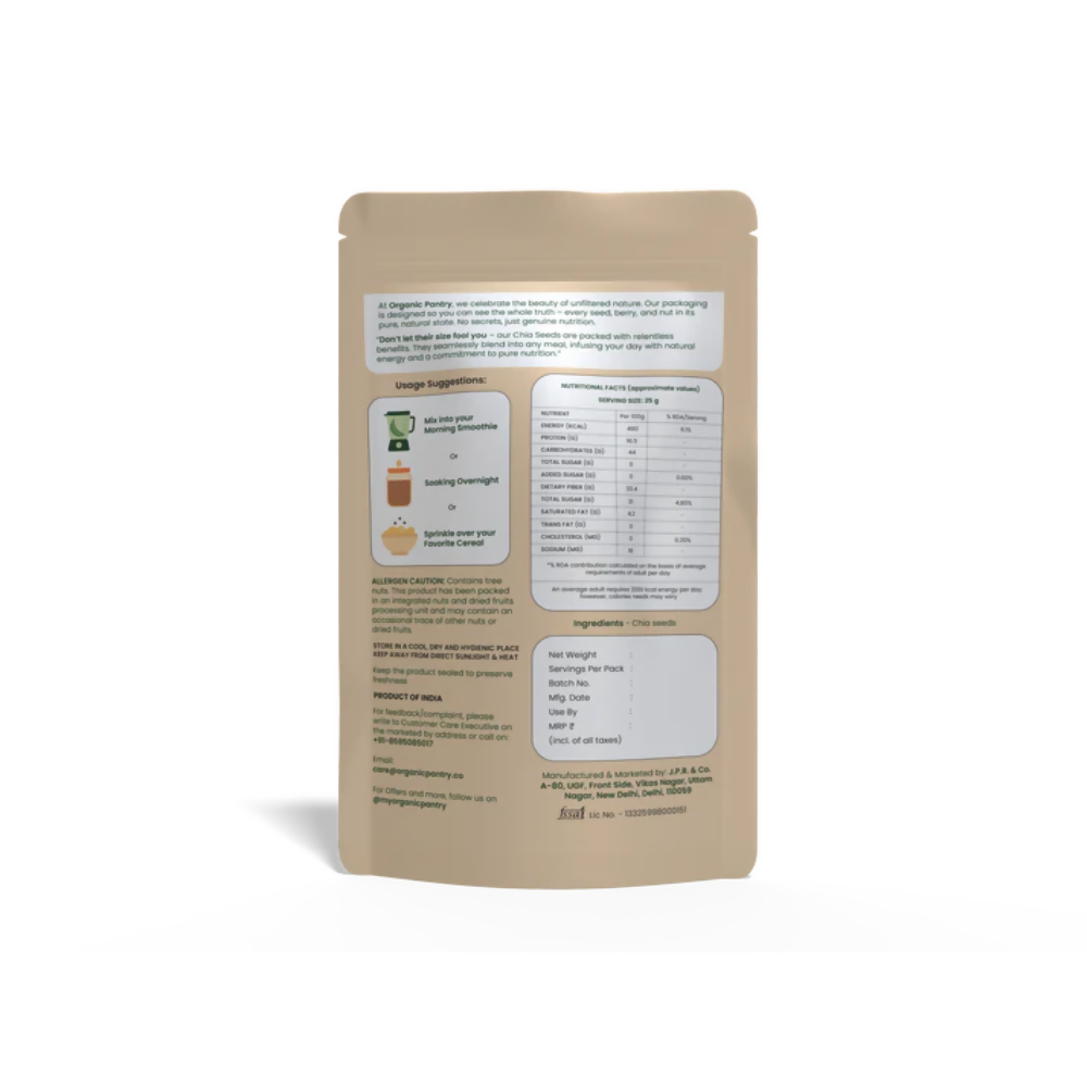 Organic Pantry Chia Seeds - Distacart