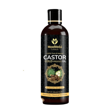 Moolveda Pure Cold Pressed Castor Hair Oil For Hair Growth - Distacart