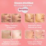 Thumbnail for Wild Oak Steam Distilled 100% Pure Bulgarian Rose Water Face Toner - Distacart