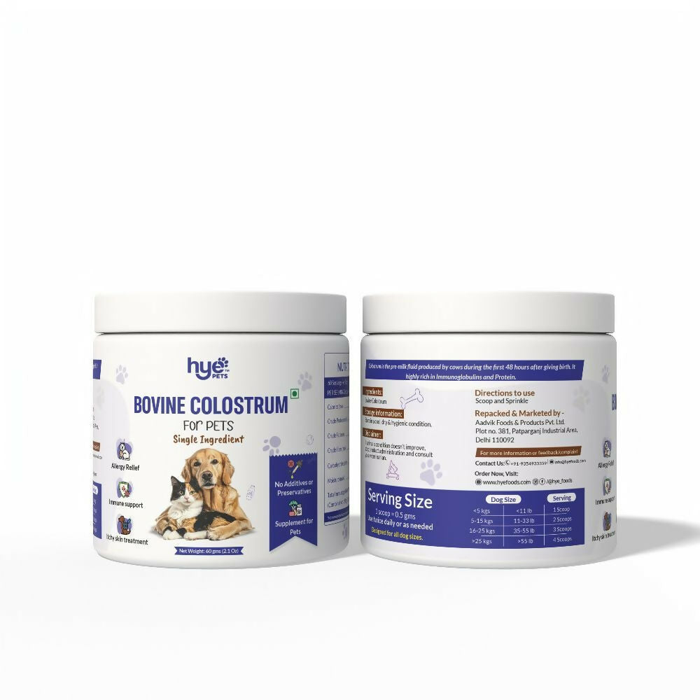 Hye Pets Bovine Colostrum Powder For Dogs & Cats