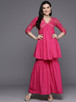 Thumbnail for Ahalyaa Women's Traditional Wear Co-ods - Pink - Distacart