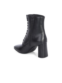 Thumbnail for Delize Women Round Toe Block-Heeled Winter Lace-Ups Boots