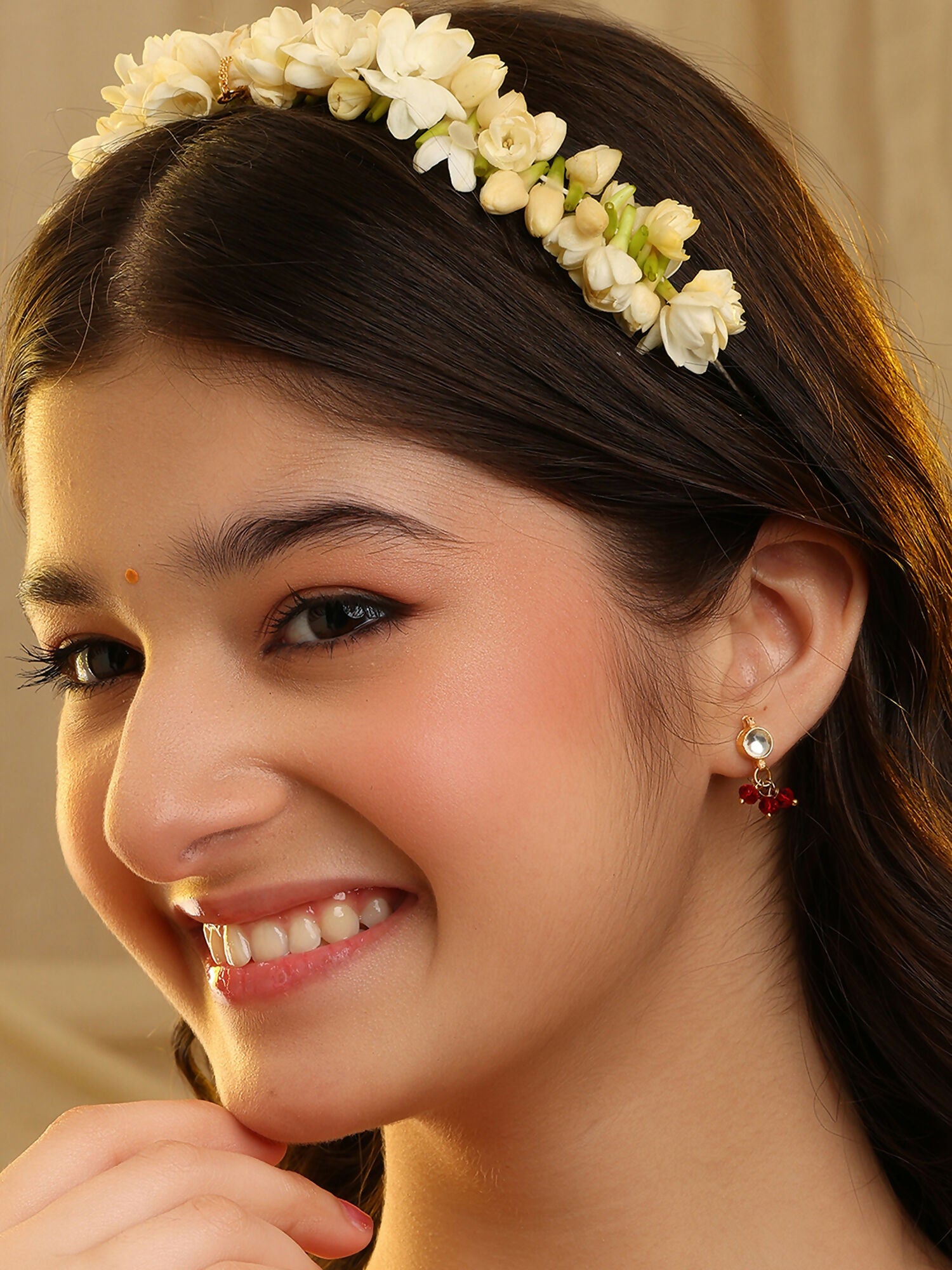 Ruby Raang Women Dainty Drops Earrings