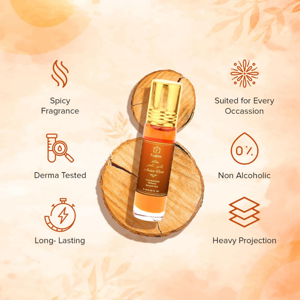 Frabia Amber Musk Perfume Oil for Men & Women - Dista