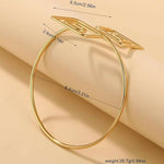 Thumbnail for Joban Fashion Golden Alloy Fancy Spiral Cuff Armlet