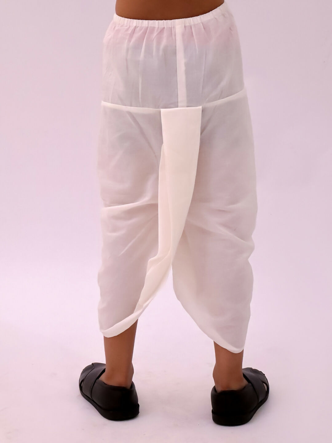 Lil Drama Mishti Off White Kurta and Dhoti For Boys