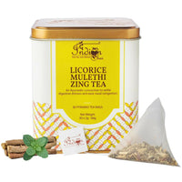 Thumbnail for The Indian Chai - Licorice Mulethi Zing Tea 30 Pyramid Tea Bags - Distacart