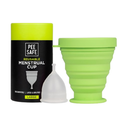 Pee Safe Menstrual Cup For Women With Pouch And Menstrual Cup Sterilizing Container - Dista