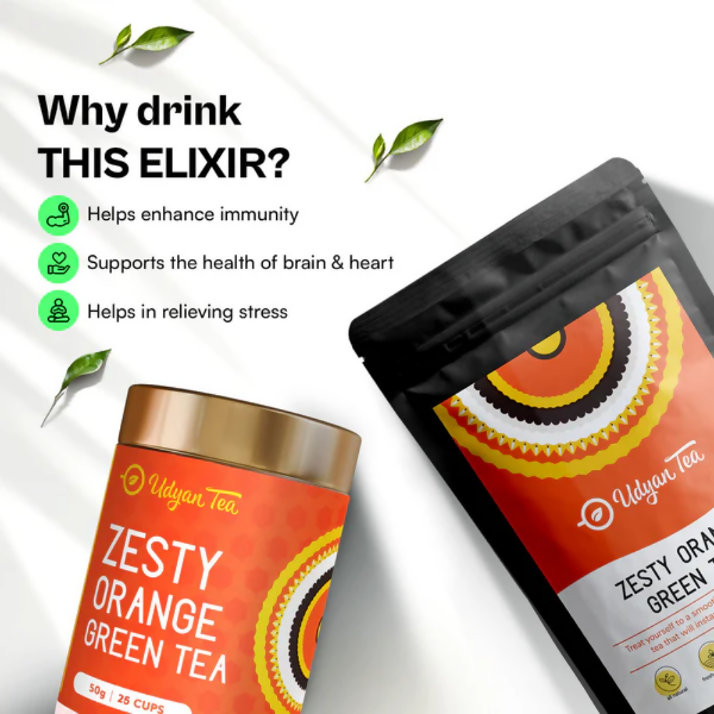Udyan Tea Zesty Orange Green Tea - Dista