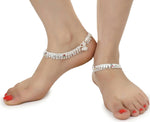 Thumbnail for AanyaCentric Gold-plated Mangalsutra Pendant Earring Set & Silver Plated Anklet - Distacart