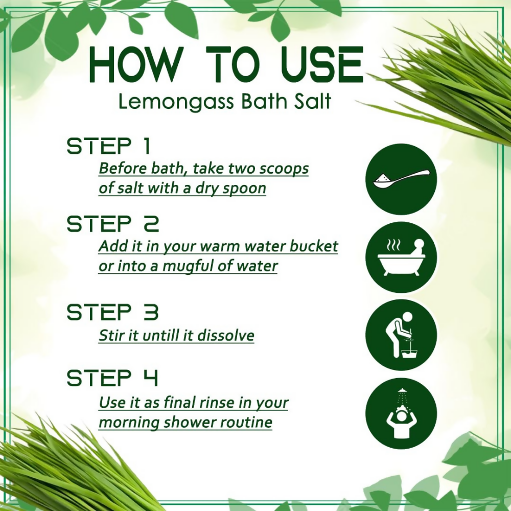 VedicAyurveda Lemongrass Bath Salt - Dista