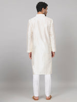 Thumbnail for Rein Multicolor Embroidered Silk Kurta by Hilo Design