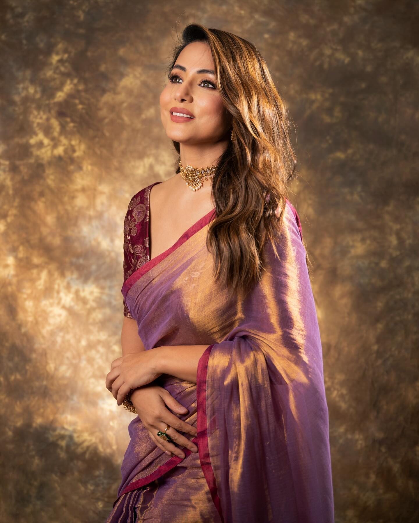 Lorenvalley Fashion Attractive Purple Fendy Silk Saree With Jacquard Weaving Blouse - Distacart