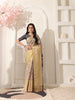 Shivam Fabrics Beige Lichi Patta Fabric Printed Saree - Distacart