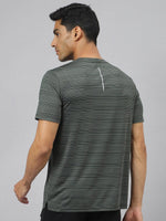 Thumbnail for Alcis Men Stretch-X Anti-Static Slim-Fit Round Neck Running T-Shirt - Distacart