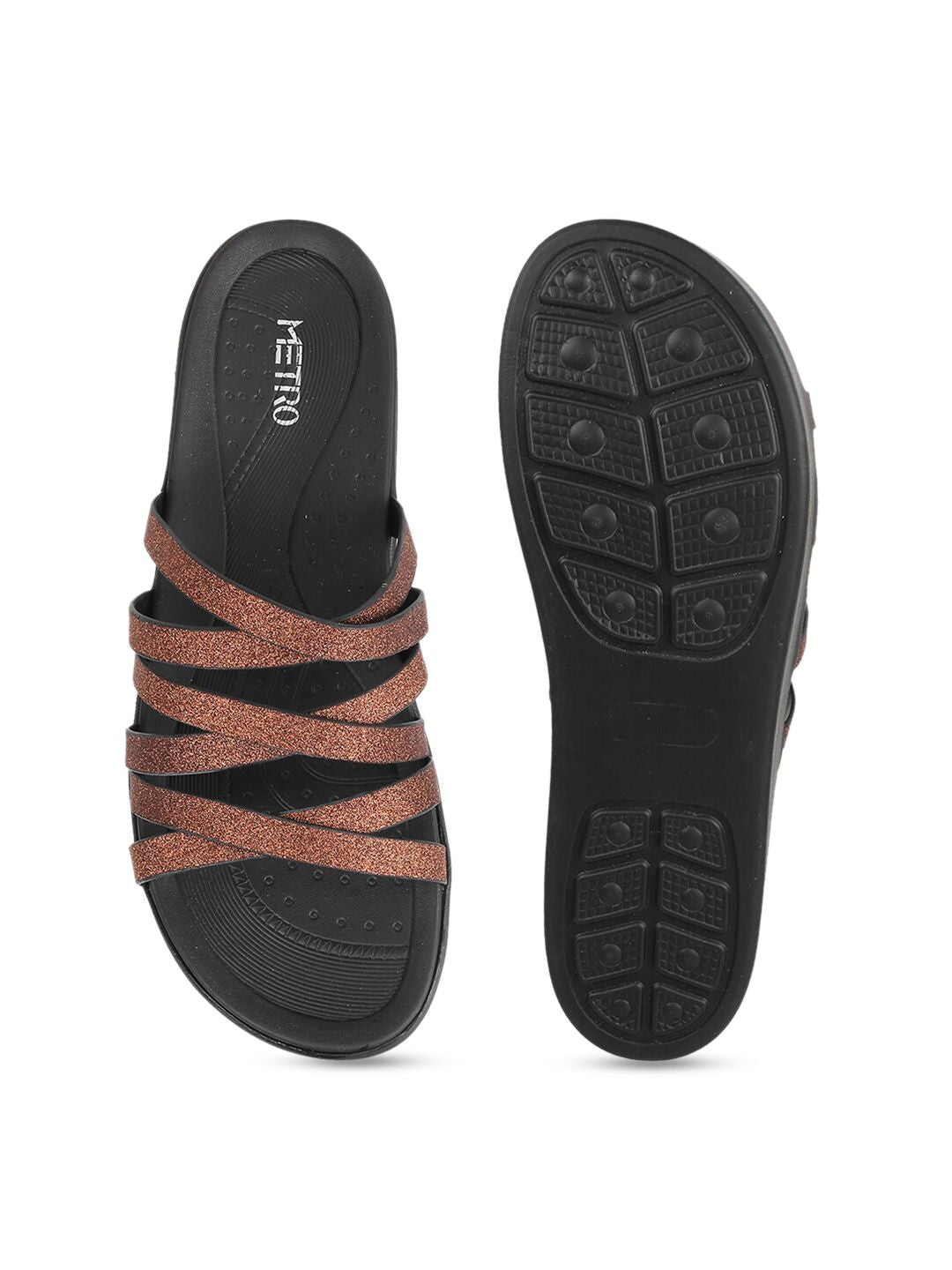 Metro Strappy Open Toe Flatform Heels