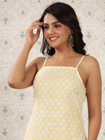 Thumbnail for Ode by House of Pataudi Geometric Printed Pure Cotton Kurta - Distacart