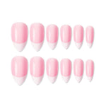 Thumbnail for shills professional reusable press on nails french almond spn746