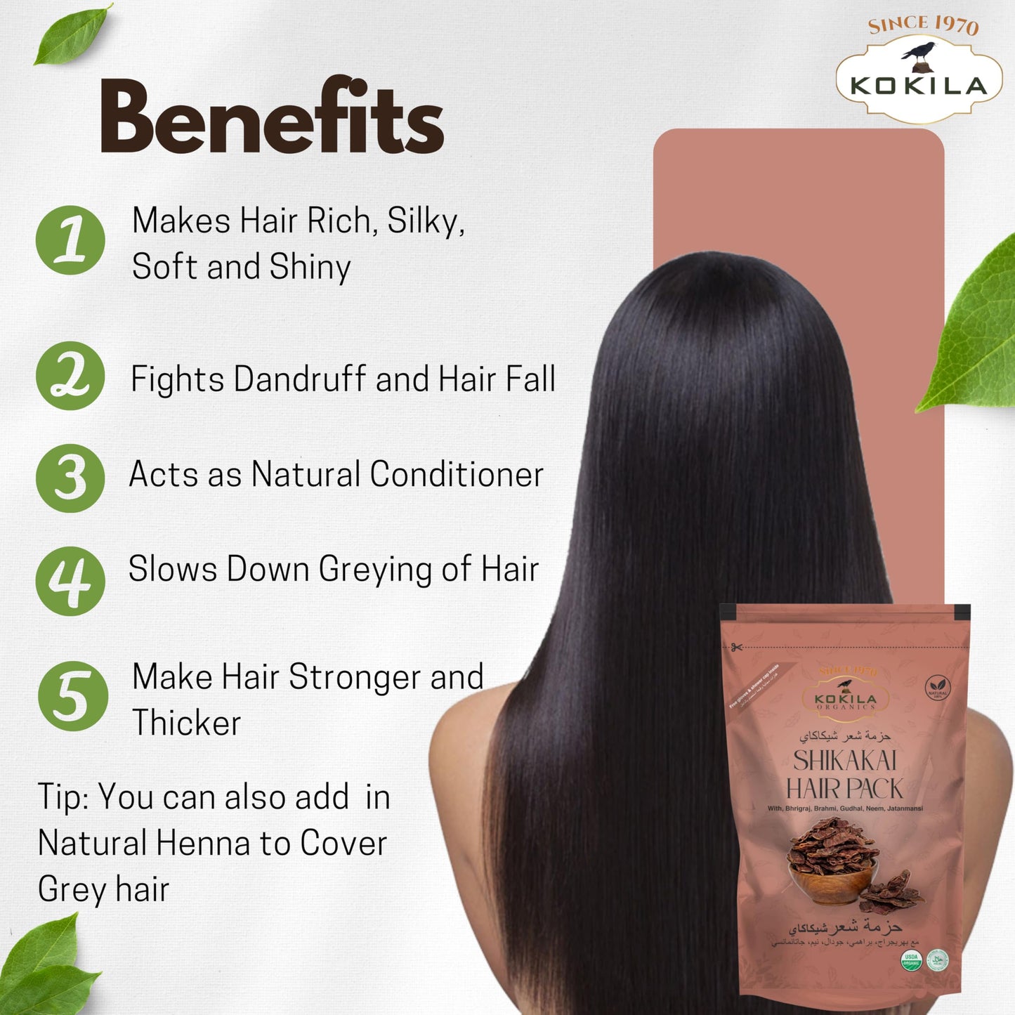 Kokila Pure & Natural Hair Pack Powder