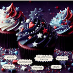 Thumbnail for patriotic sprinkles for decoration 02 120 gm