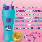 Thumbnail for Imagimake Spin n Pop DIY Bracelet Making Kit | Patented Electric Bracelet Maker | Ages 8-13 | Create 10 Unique Bracelets with Shiny Foil Beads, Alphabet Beads & Clasps for Teen Girls