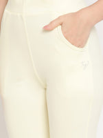 Thumbnail for TAG 7 Pack of 2 Navy Blue & Cream-Coloured Ankle-Length Leggings - Distacart