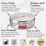 Thumbnail for HAZEL Small Container For Kitchen|Steel Dabba of Capacity 400 ml - Dista