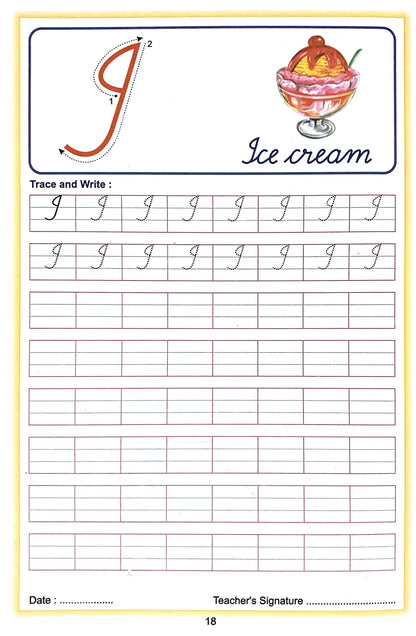 Alphabet Cursive Writing. (Capital) - Dista