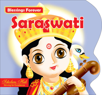 Blessings Forever-Goddess Saraswati (Die-Cut Board Book) - Dista