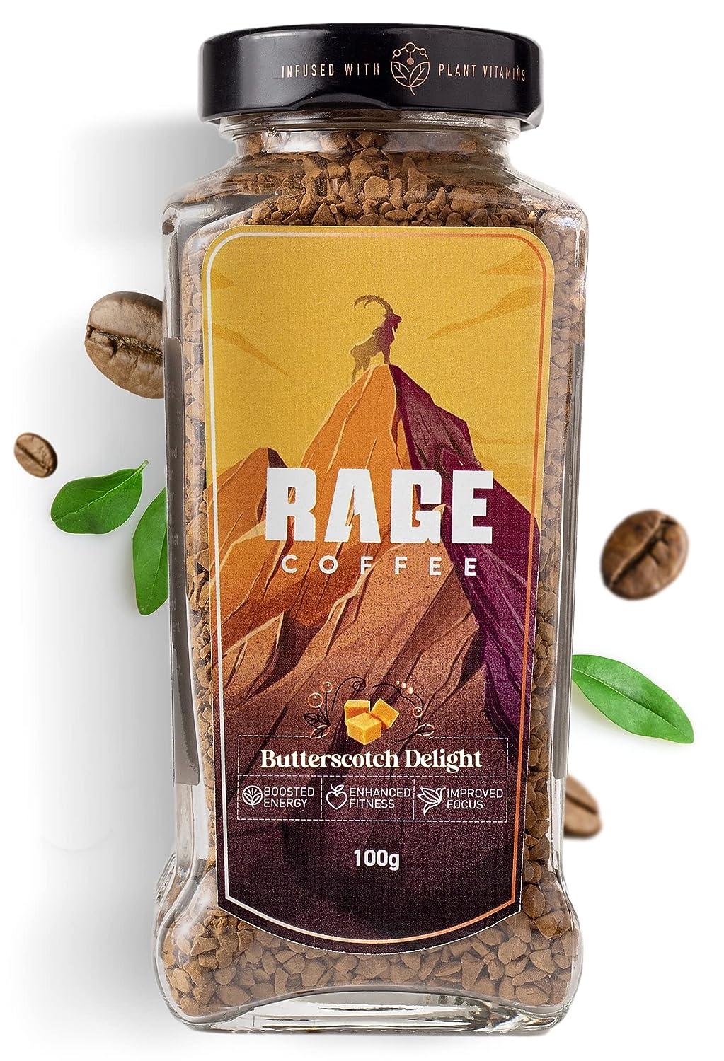 Rage Coffee Butterscotch Delight Instant Coffee - Distacart