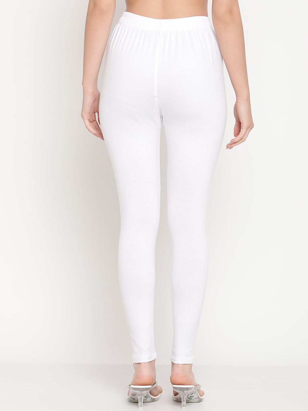 TAG 7 Women Pack Of 2 Solid Comfort-Fit Ankle-Length Leggings - Distacart
