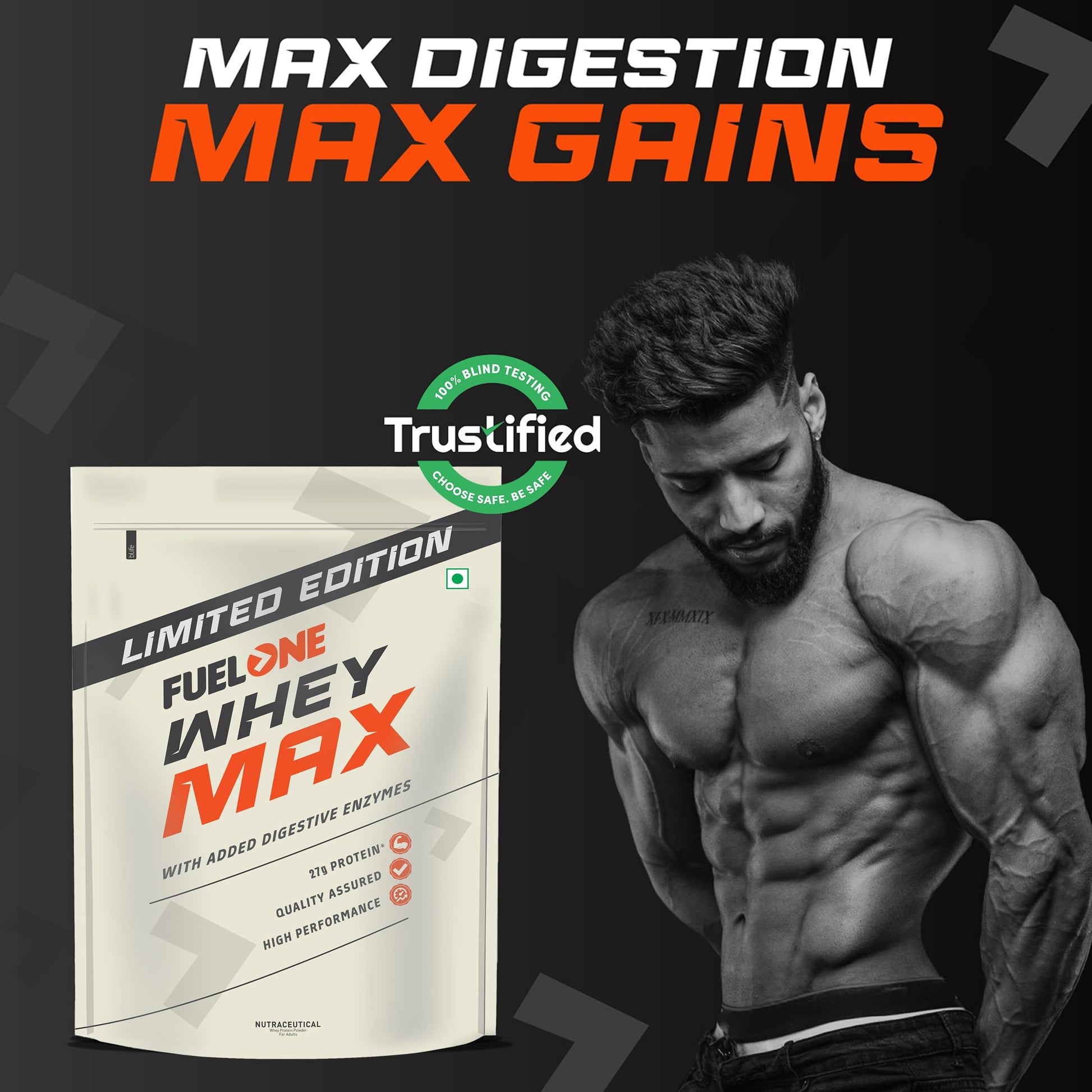 Fuelone Whey Max, 27G Protein