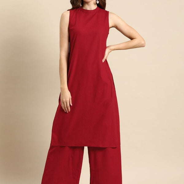 Anouk Pure Cotton Kurta with Palazzos - Distacart