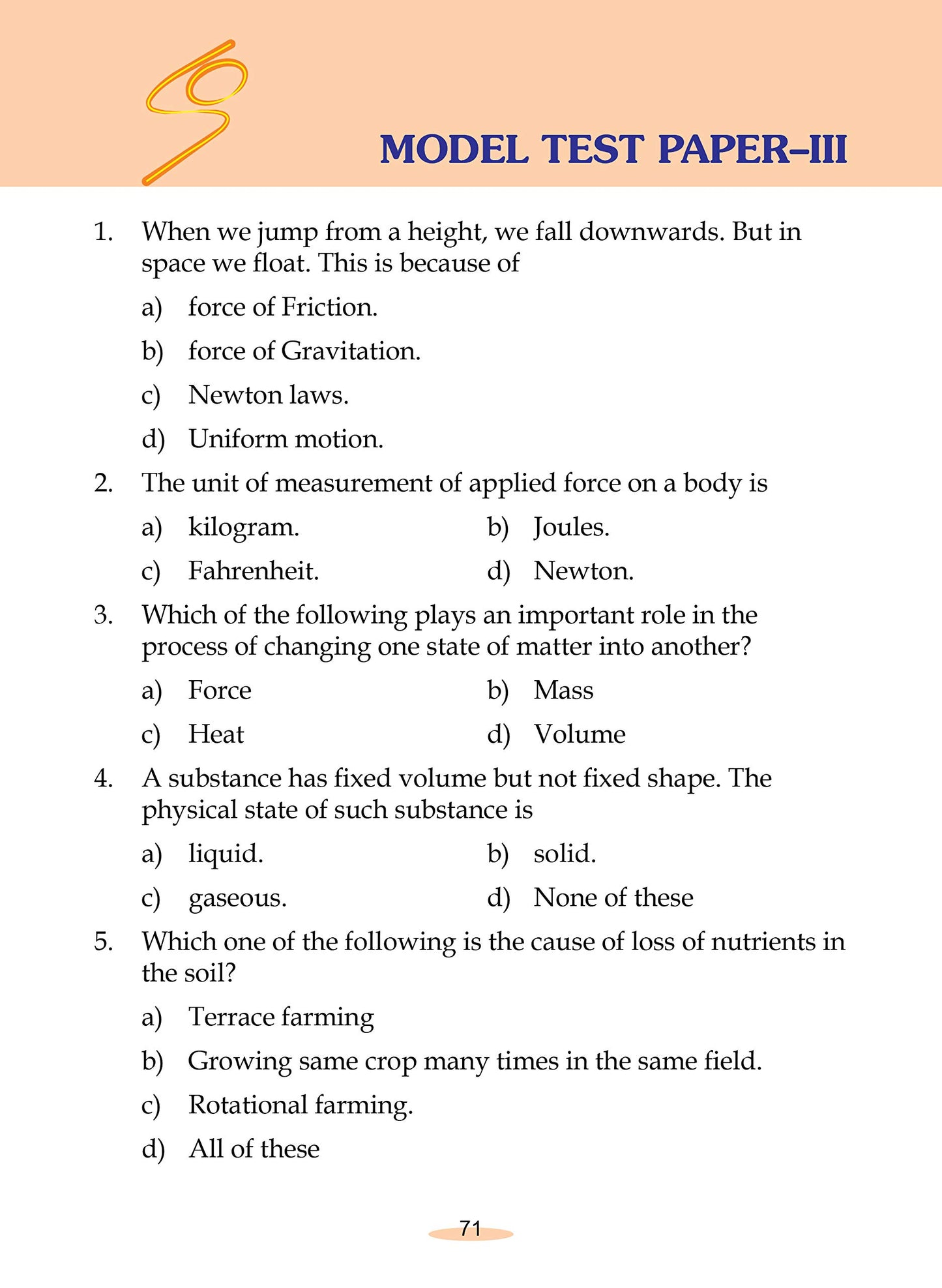 Science Olympiad Challanger-5. - Dista