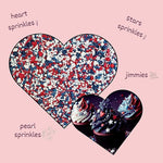 Thumbnail for patriotic sprinkles for decoration 02 120 gm