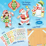 Thumbnail for Imagimake Mirror Mosaic Christmas Kids Art Set | DIY Craft Kit | Foil Stickers for Kids | Birthday Gift for Girls and Boys Ages 3,4,5,6,7,8 | Christmas Toys for Girls Age 4,5,6,7,8