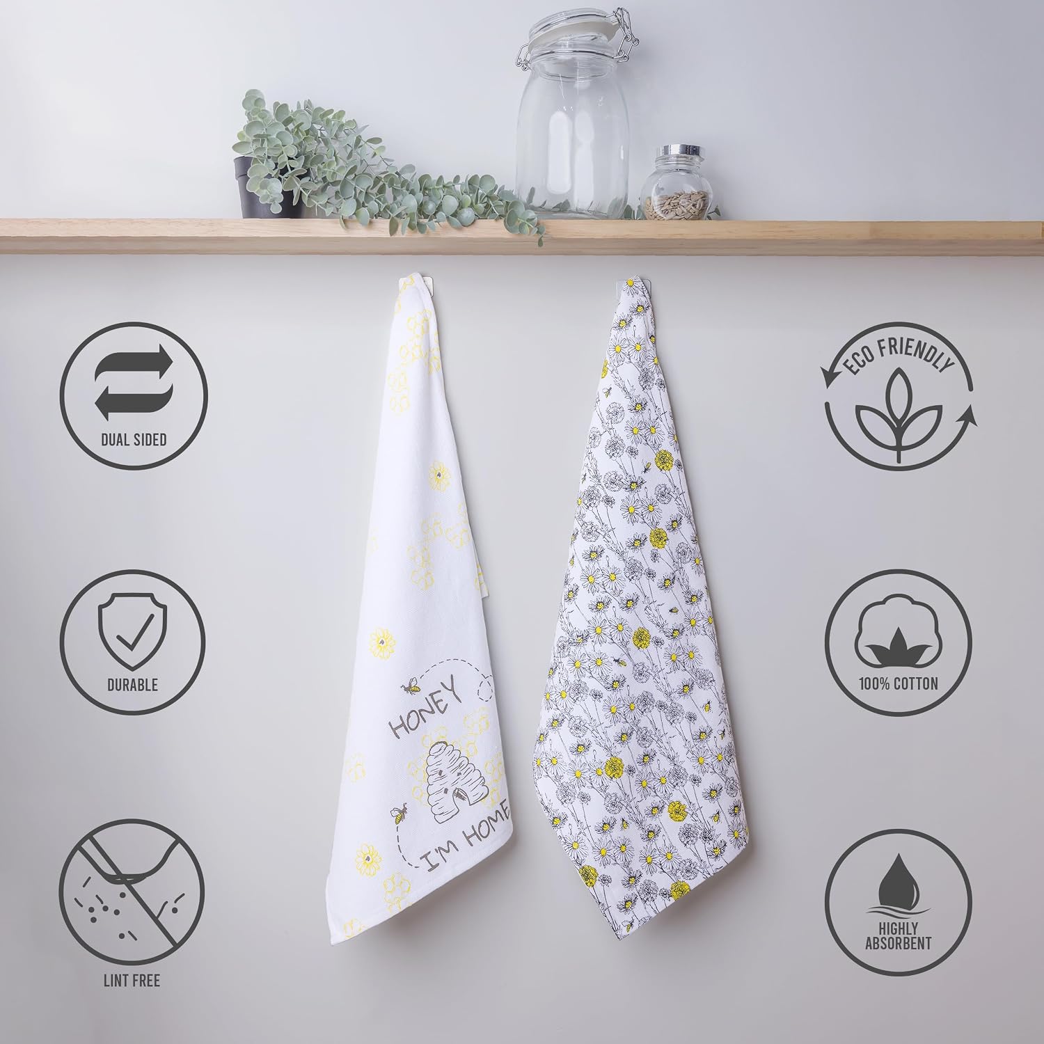 FRENCH BREAD Everyday Kitchen Towels - Set of 2 - Dista