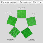 Thumbnail for sprinkles for cakes cupcakes decoration usp 11pea green