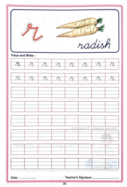 Scholars Hub Cursive Writing Book (Practice)- Alphabet Cursive Writing. (Capital) & Alphabet Cursive Writing. (Small) (Set Of 2 Books) ( Ages 3-6) | 112 Pages - Dista