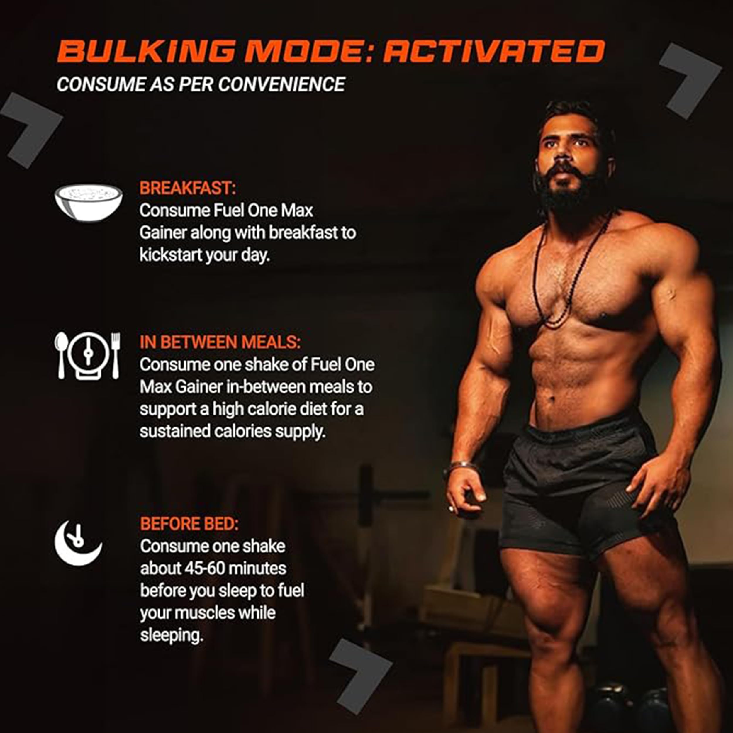 FUELONE Max Gainer (Caramel Toffee, | High-Calorie Gainer with Added Digestive Enzymes