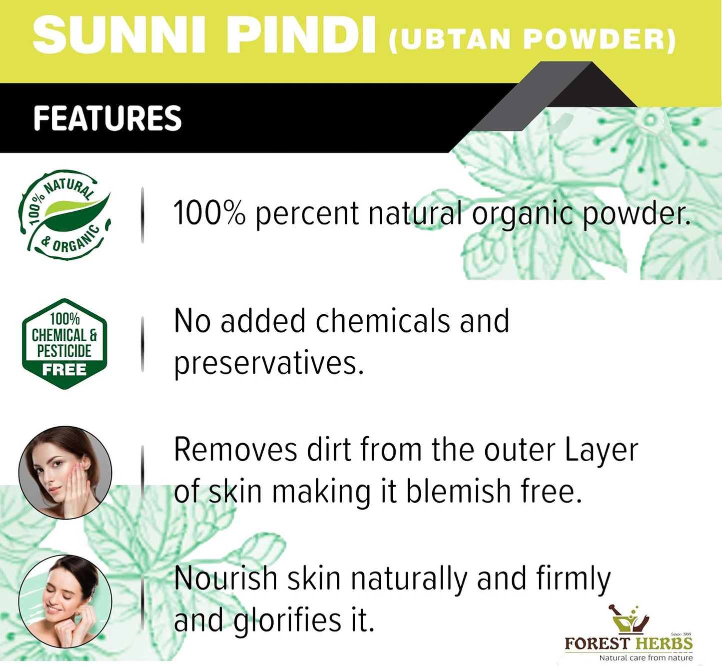 Forest Herbs Sunni Pindi Bath Powder - Distacart