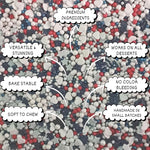 Thumbnail for patriotic sprinkles for decoration 07 120 gm