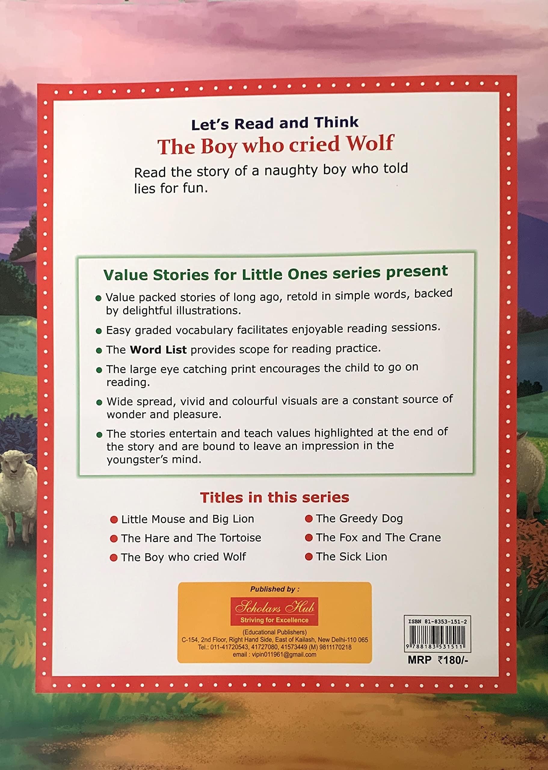 Value Stories.-The Boy Who Cried Wolf. - Dista