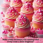 Thumbnail for hot pink sprinkles bottle for decoration bottle 100 g