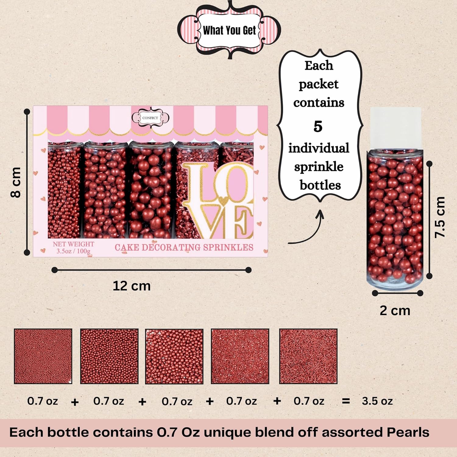 sprinkles for cakes cupcakes decoration usp 20copper